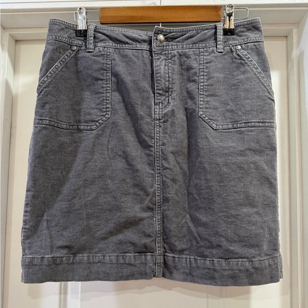 Sonoma Charcoal Gray Corduroy Skirt Size 6P